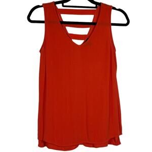 a.n.a. Reddish Orange Tank Top Sz XS